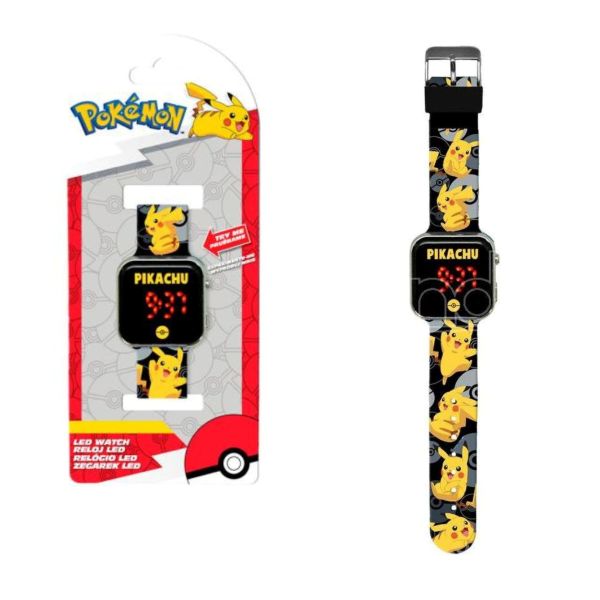 POKEMON Pikachu Orologio digitale a LED In blister(8x17cm)…x6